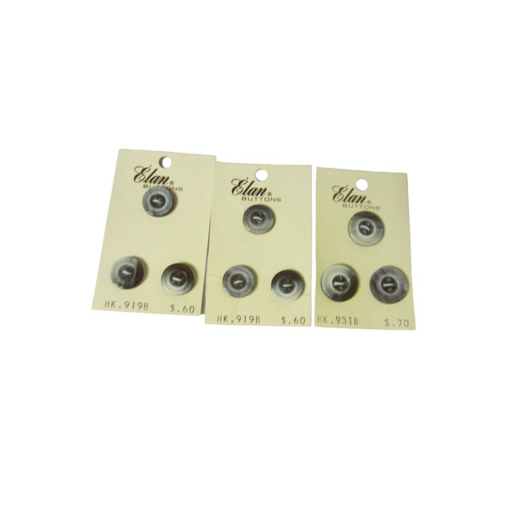 Elan Buttons, Craft Supplies 9 Buttons